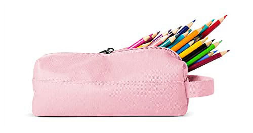 Simple Modern Pencil Case, Pouch, Box for School | Kids Durable Bag  Organizer for Office, Makeup and Travel Supplies| Polyester Zip Pouch |  Hudson